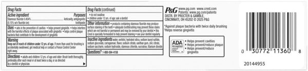 Crest Pro-Health Gum Detoxify Antibacterial Fluoride Toothpaste, 4.8 oz 3 Pack, Enamel and Gum Repair, Cavity Protection, Deep Clean, Plaque