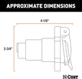 CURT 58150 Vehicle-Side 7-Pin RV Blade Trailer Wiring Harness Connector