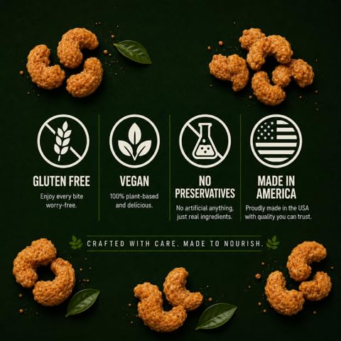 Magic Bavarian Cinnamon Roasted Cashews, 9 Oz - Sweet, Gluten-Free, Vegan Nuts, Made in the USA Cinnamon 9 Ounce (Pack of 1)