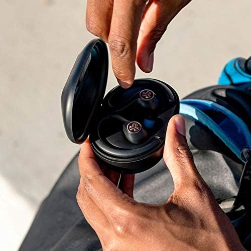 JLab JBuds Air Sport True Wireless Bluetooth Earbuds + Charging Case, Black, IP66 Sweat Resistance, Class 1 Bluetooth 5.0 Connection, 3 EQ Sound