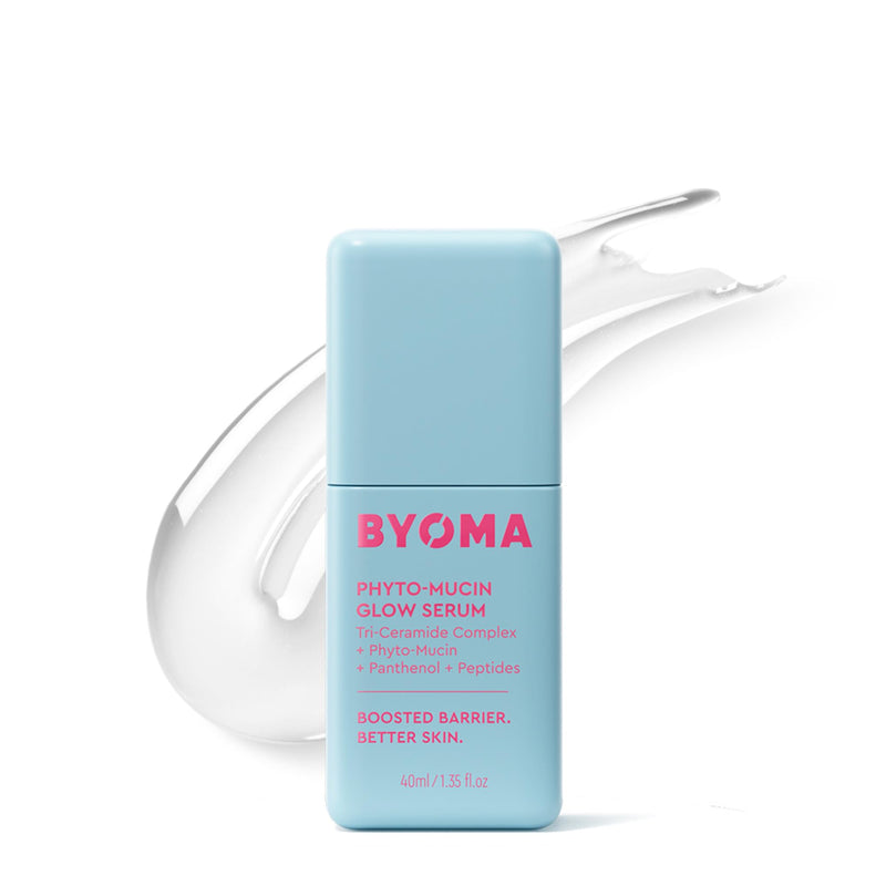 BYOMA Phyto-Mucin Glow Serum - Mucin Face Serum for Glass Skin - Plumps, Primes + Hydrates - Flawless Primer and Makeup Base - Strengthens Skin