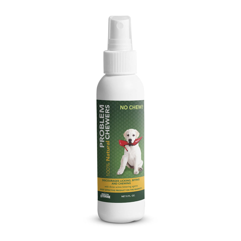 Health Extension Advanced Chew Solution with 3 Bittering Agents 8oz - Effectively Stops Licking, Biting, and Chewing in Pets