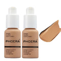 2 Pack PHOERA Foundation, Long-Lasting Waterproof Oil Full Coverage Flawless Soft Matte Liquid Foundation.105 San 2 Count (Pack of 1) 105 Sand