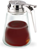 Glass Bottle Syrup Pitcher Honey Maple Syrup Dispenser Retracting Spout 12 oz