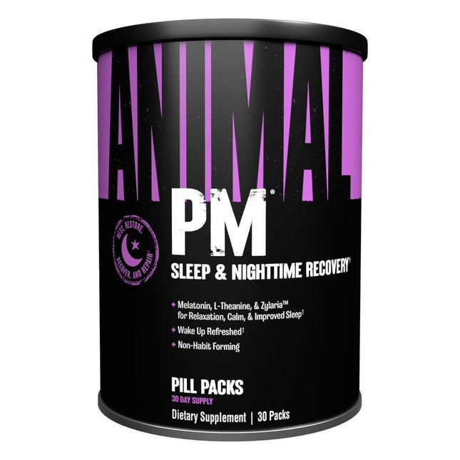 Animal PM - Sleep Aid for Adults Non-Habit Forming Relaxation Enhancer and Mood Support with Melatonin, L-Theanine, Zyla