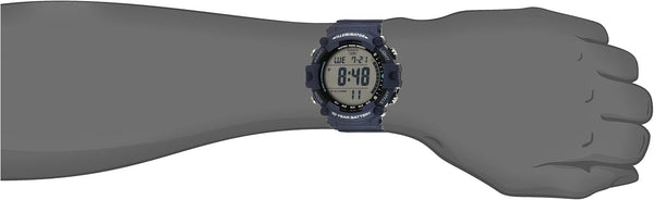 Casio Illuminator AE1500WH Series | 10-Year Battery | LED Backlight | 5-Alarms | 1/100 Sec Stopwatch | Men's Digital Watch Blue Standard