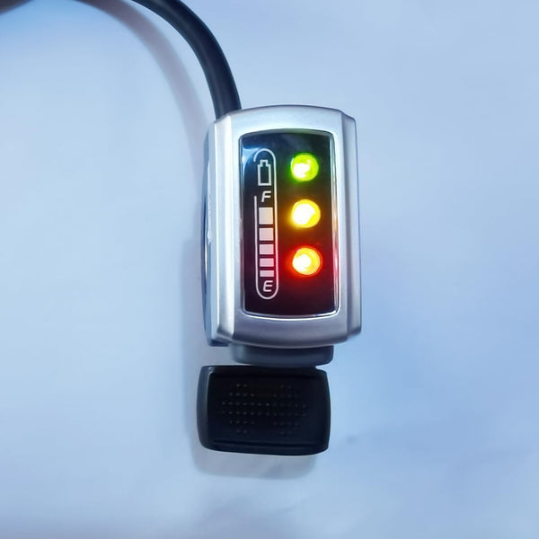 L-faster Thumb Throttle for 24V/36V / 48V Bike with Power Indicator Wuxing Brand 106DXc Scooter Accelerator Vehicle Speed Controller 1 24V