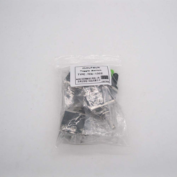 mxuteuk 3pcs Heavy Duty Rocker Toggle Switch 15A 250V DPDT ON/Off/ON 6 Pin 3 Position + 5pcs Metal Knob Cover Cap Waterproof Ten-1322-5MZ-B203