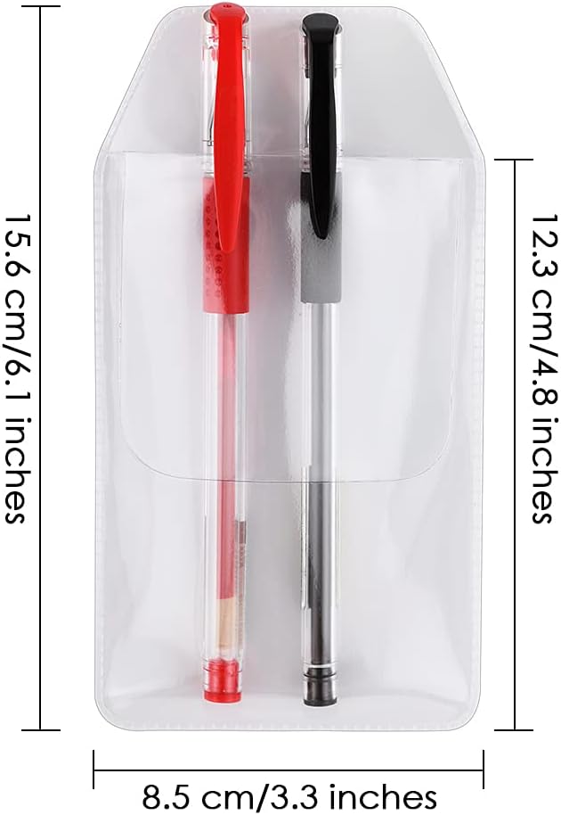 DS. DISTINCTIVE STYLE Shirt Pocket Protector 10 Pieces PVC Pocket Protectors for