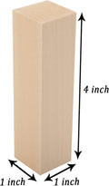 12 Pack Unfinished Basswood Carving Blocks Kit, Rectangular Wooden Blocks for DIY Carving, Crafting and Whittling for Adults Beginner and