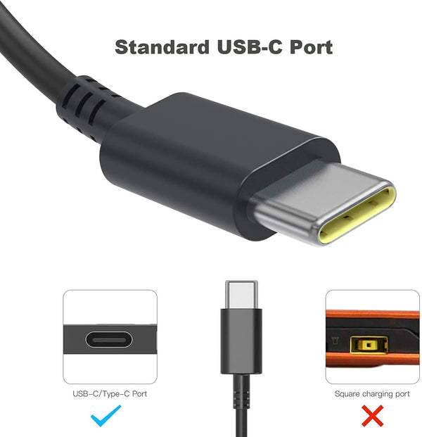 DECSZDY Replacement for 65W Lenovo Laptop Charger USB C