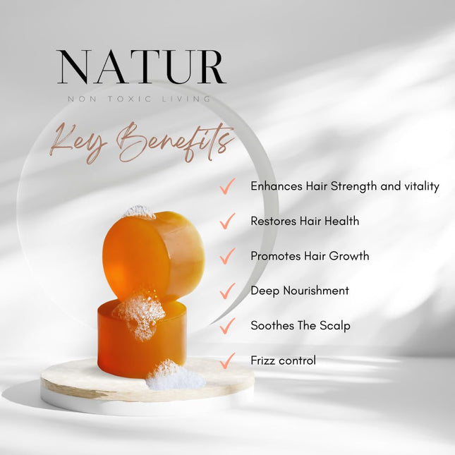 Natur Shampoo Bar - Salon Quality | Natural Ingredients, Non-Toxic, Vegan, Parab