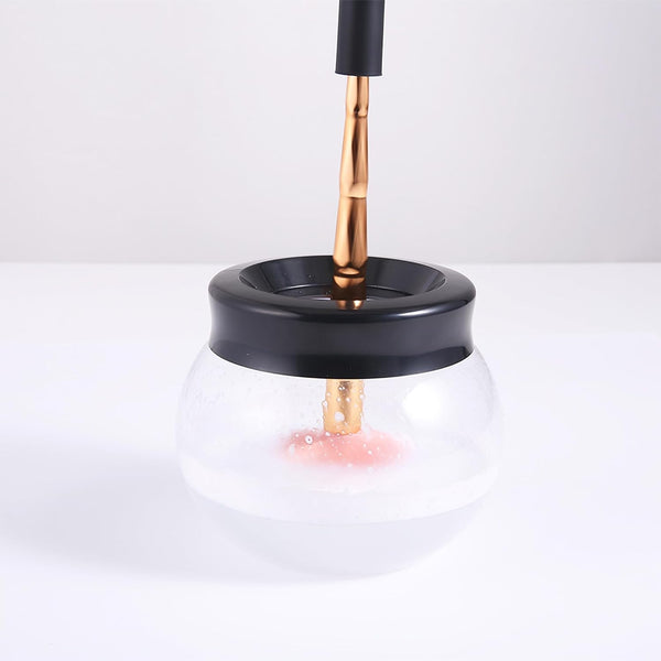 Makeup Brush Cleaner Dryer, Neeyer Super-Fast Electric Brush Cleaner Machine Automatic Brush Cleaner Spinner Makeup Brush Tools Black