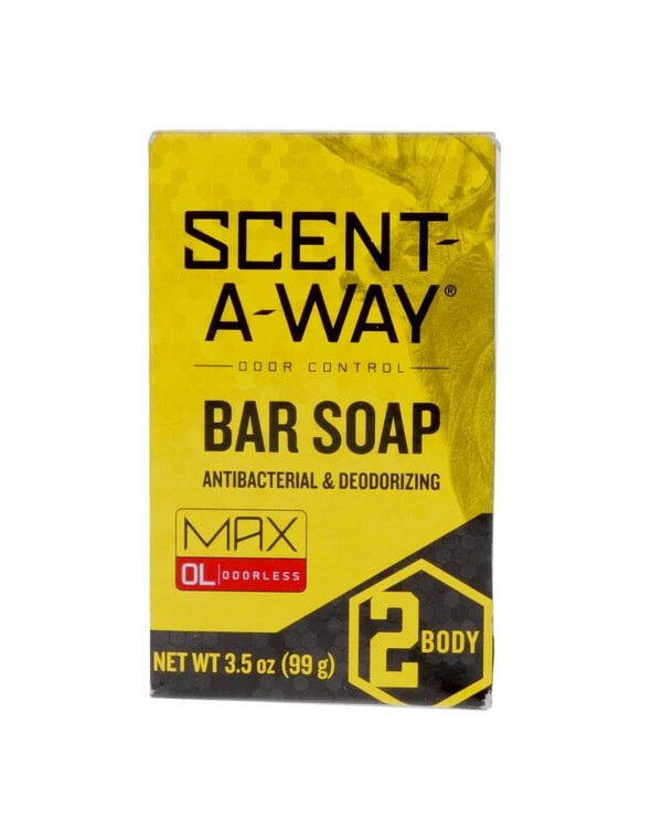 Hunters Specialties Scent-A-Way MAX Bar Body Soap - Hunting Odorless Green Soap Scent Eliminator for Hunters, Trappers, Anglers, and Campers - 3.5