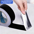 Black Aluminum Foil Tape High Temp Heavy Duty Adhesive HVAC Sealing Hot Cold Air Duct Tape for Pipe Metal Repair (2 IN x 64 FT 3.9 Mil) Black 2