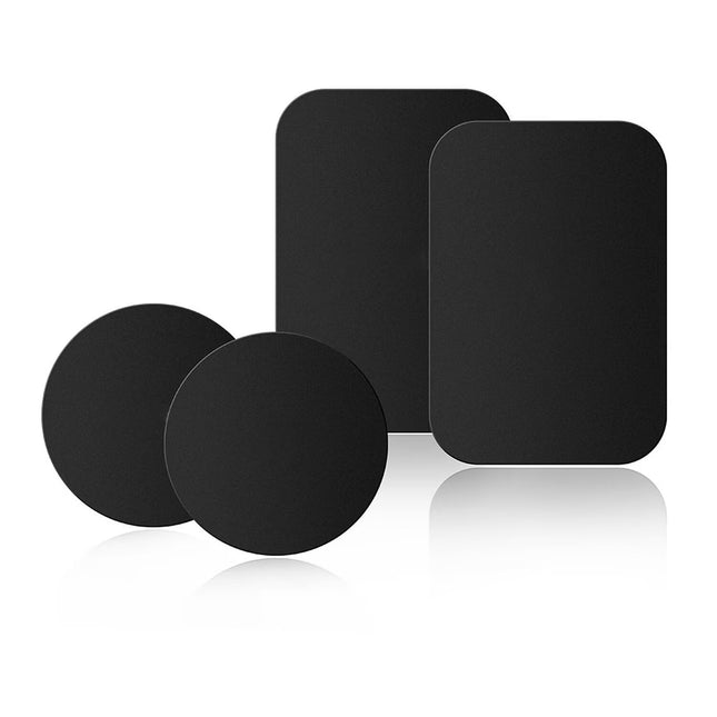Pau1Hami1Ton Adhesive Thin Metal Plates(Compatible with Magnetic Mounts),4 Piece Metal Plates for Phone Case for Car.(2 