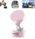 Oudvaker Foldable Magnetic Vacuum Phone Holder, 360° Electric Suction Car Mount, Double-Sided Swivel Stand for Car, Mirror, Gym, Kitchen,