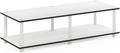 Furinno Just No Tools Wide TV Stand, White