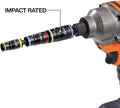 Klein Tools 32933M 6-in-1 Metric Impact Socket Set, 3 Flip Sockets with 7, 8, 10, 12, 13 and 14 mm Nut Driver Sizes, Impact Rated 5-Inch Shaft