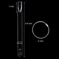 150 Pcs Clear Nail Swatch Sticks with Ring, Fan Shape Nail Art Polish Display Tips, False Nail Sample Sticks, Nail Practice Color Display,