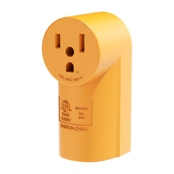 RVGUARD 50 Amp Female Welder NEMA 6-50P Plug Welder Replacement, ETL Listed 6-50HP