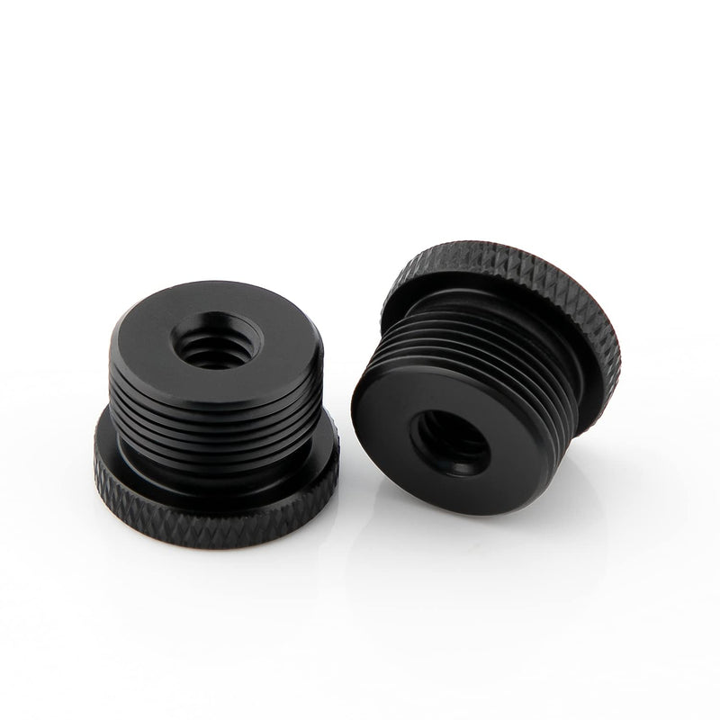 SAVITA 2pcs Mic Stand Adapter 1/4 Female to 5/8 Male Screw Thread Adapter Tripod Screw Adapter For Camera Monitor Microphone Stand 1/4 to 5/8
