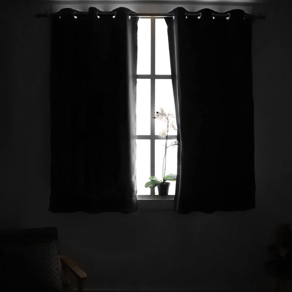 YoungsTex Blackout Curtains 63 Inches Long, Room Darkening Bedroom Drapes | Grommet Thermal Insulated Privacy for Living Room Window, 2 Panels, 42