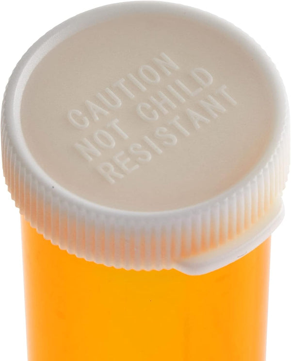 Juvale 6 Dram Empty Pill Bottles with Caps - Durable Plastic Vials - Easy-Open Caps for Travel Pill Bottles - Versatile Medicine Containers for