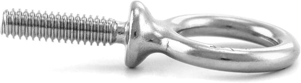 QWORK Eye Bolt, 5 Pack 1/4" - 20 x 1" Marine Grade Stainless Steel Lifting Ring Threaded Eyebolts
