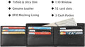 Travelambo Wallet for Men, Trifold RFID Blocking Mens Wallet, 12 Credit Card Holder Minimalist Front Pocket, Leather Slim Wallet with ID Window