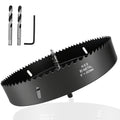 Hole Saw 8-inch Metal Hole Saw Kit Set Bi-Metal Hole Cutter Drill Bit with Sharp Teeth for Drilling Holes in Wood, Plastic, Drywall, PVC Boards 8"