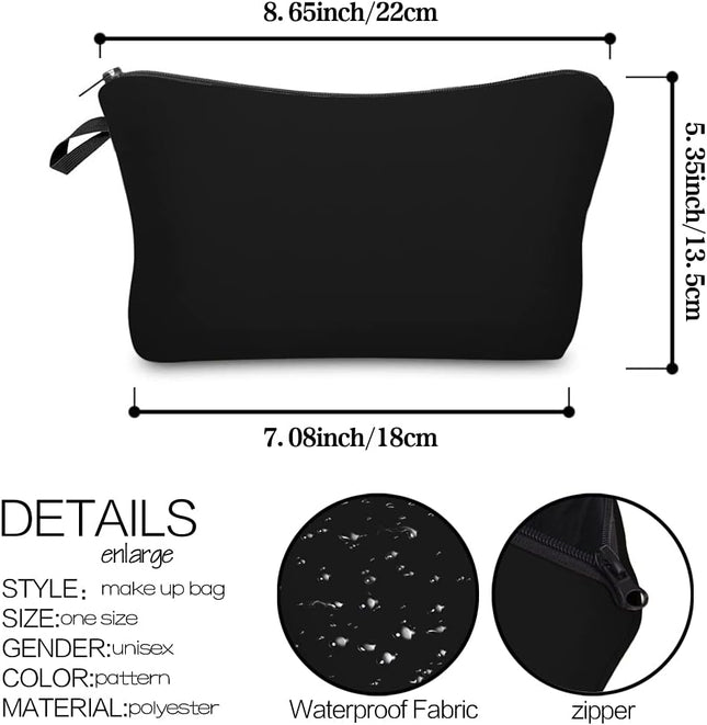 Deanfun Cosmetic Bag for Women Waterproof Cute Fashion Purse Makeup Bags Roomy T