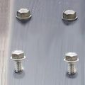 #8 x 1 Sheet Metal Screws 100PCS 410 Stainless Steel Hex Washer Head Fast Self Tapping Screws by SG TZH #8 x 1"