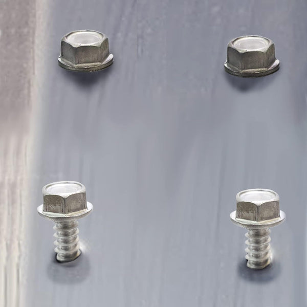#8 x 1 Sheet Metal Screws 100PCS 410 Stainless Steel Hex Washer Head Fast Self Tapping Screws by SG TZH #8 x 1"