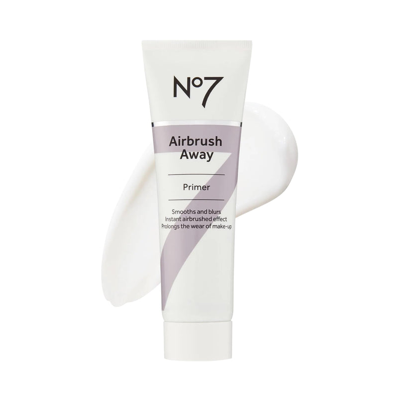 No7 Airbrush Away Face Primer - Hydrating Makeup Primer with Hyaluronic Acid - Helps to Smooth the Appearance of Fine Lines & Wrinkles for