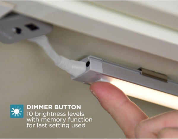 PureOpitcs LED Under Cabinet Lighting Kit, Cool White, Stick up Design, 3-Bars, 6” Each (LEDUC6-3CK), 6