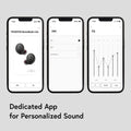 Phiaton Bonobuds Lite True Wireless Earbuds with Clear Voice by Intelligo and Ambient Mode | Bluetooth Earphones with 11 Hour Playtime, Floral White