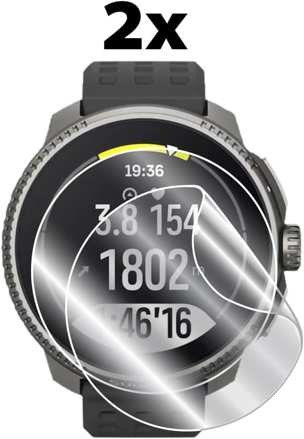 IPG for Suunto Watch Race Hydrogel Screen Protector (2 Units) Invisible HD Clear Film Anti Scratch Guard-Smooth/Self-Healing/Bubble for Race