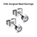 Professional Ear Piercing Gun Kit Reusable for Body Nose Lip Piercing with 16 Pairs Hypoallergenic Earrings (6 Pairs Sterling Silver Stud Earrings