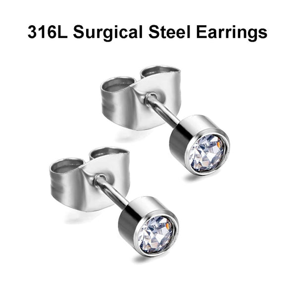 Professional Ear Piercing Gun Kit Reusable for Body Nose Lip Piercing with 16 Pairs Hypoallergenic Earrings (6 Pairs Sterling Silver Stud Earrings