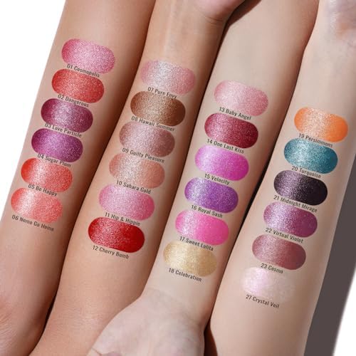 Oulac Light Pink Lipstick for Women with Metallic 3D Shine Lightweight Hydrating Formula, High Impact Lip Color, Vegan Beauty, Full Coverage Lip