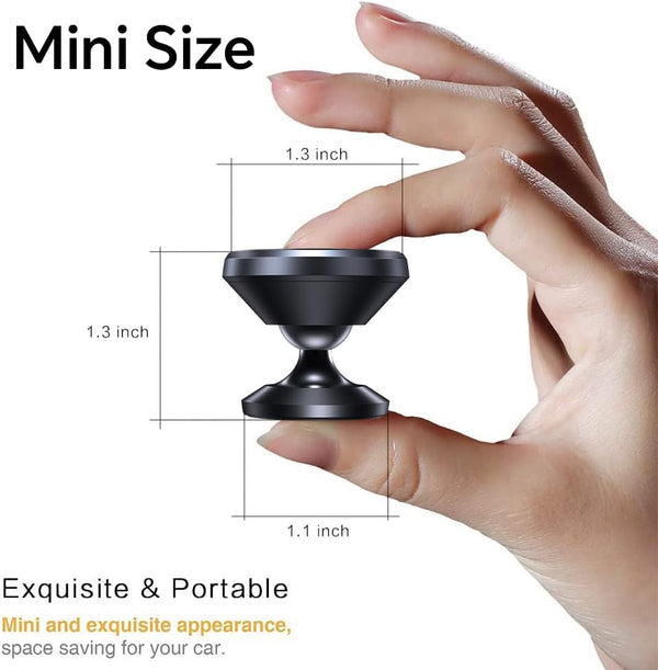 Coolpow【2 Packs Magnetic Phone Holder for Car【Strong Magnet】 Phone Holders for Your Car Phone Holder Mount【4 Metal Plate】 Universal Car