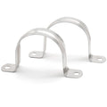 M50 2 Inch Conduit Clamps, Stainless Steel Cable Clamp, 10pcs | U Bracket, Rigid Pipe Strip, Hanger with 2 Holes Fit for 2 inch Pipes OD 10pcs 2 Inch