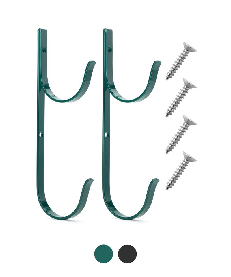 UNCO Pool Pole Hanger - 2 Pack, Pool Equipment Hooks for Poles and Hose, Accessories 2 Pack Green