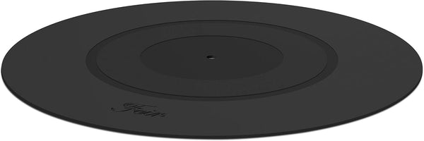 Turntable Platter Mat Black Rubber Silicone Design for Universal to All LP Vinyl Record Players