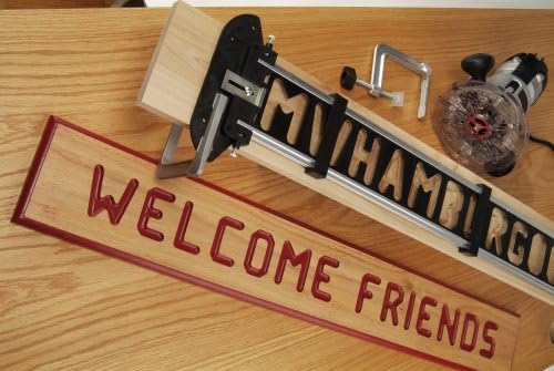 Milescraft 1212 Signpro Sign Making Kit for Routers- 2.5 In. & 1.5 In. Horizontal Letters (166 Templates), 1.5 In. & 2.5