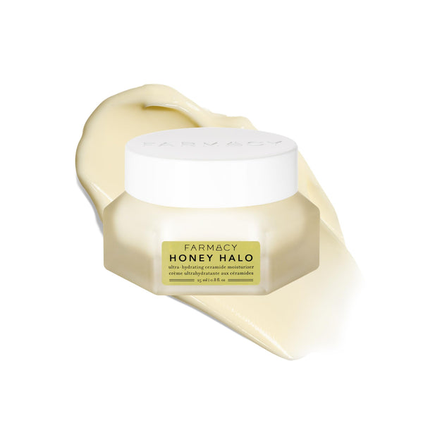 Farmacy Ceramide Face Moisturizer - Honey Halo Hydrating Facial Moisturizer for Dry Skin - Plumps, Soothes + Restores Skin with Potent Ceramides +