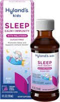 Hyland'S Kids Sleep Calm and Immunity with Melatonin, Promotes Sleep and Supports Immune Health, Ages 2 and Up, Grape Flavor, 4 Fl. Oz.