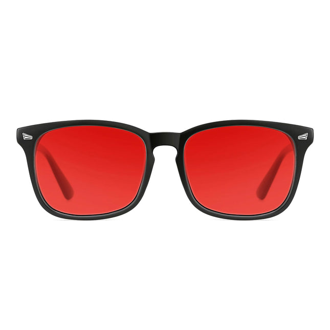 TIJN Sleep Glasses for 99.9% Blue Green Light Blocking Dual AR Coatings Red Lens