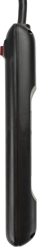 Prime Wire & Cable PB922009 6-Outlet Power Strip with Right Angle Plug and 14-3 SJT 3-Feet Cord,Black